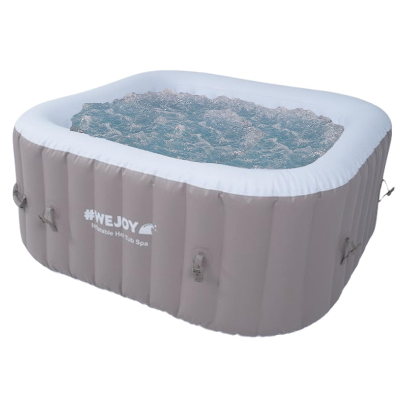 Load image into Gallery viewer, WEJOY Inflatable 2-4 Person Square Hot Tub Spa with 120 Bubble Jets
