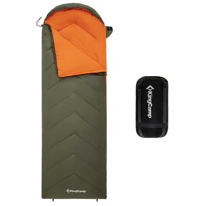 KingCamp HURON 250 Sleeping Bag-Envelope With Hood