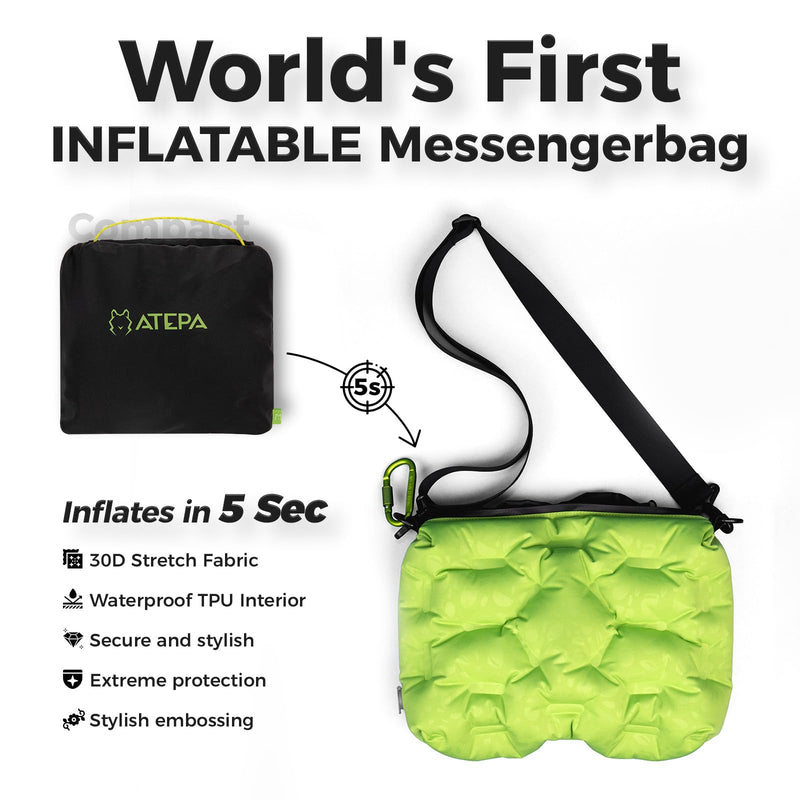 Load image into Gallery viewer, ATEPA Cloud AirBag 4-in-1 Inflatable Messenger Bag
