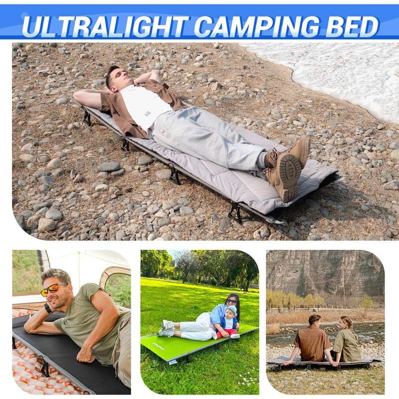 Load image into Gallery viewer, KingCamp Oversized Folding Camping Cots Ultralight Sleeping Cots
