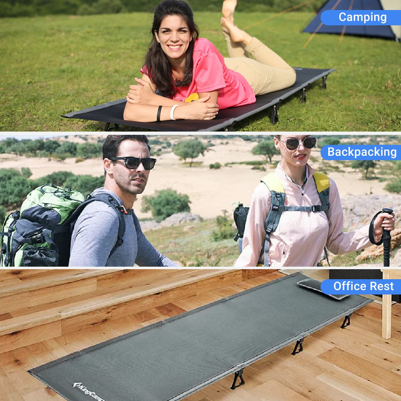 Load image into Gallery viewer, KingCamp Oversized Folding Camping Cots Ultralight Sleeping Cots
