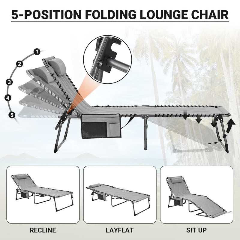 Load image into Gallery viewer, KingCamp Oversize Comfort 3-folding Lounge Chair
