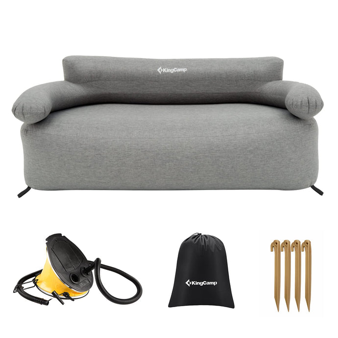 KingCamp Inflatable Loveseat With Foot Pump