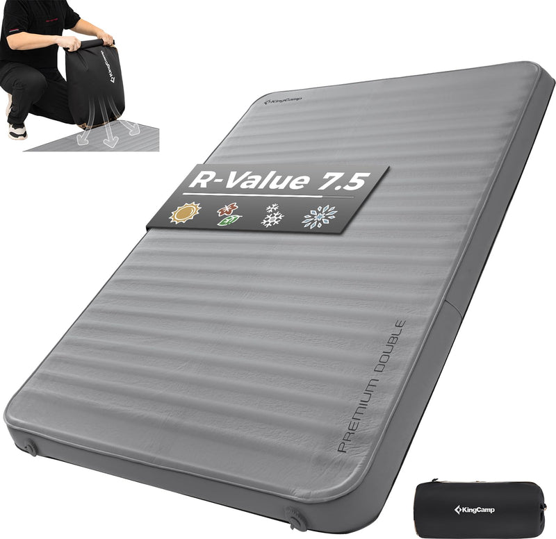 Load image into Gallery viewer, KingCamp PREMIUM Double Self-Inflating Sleeping Pad
