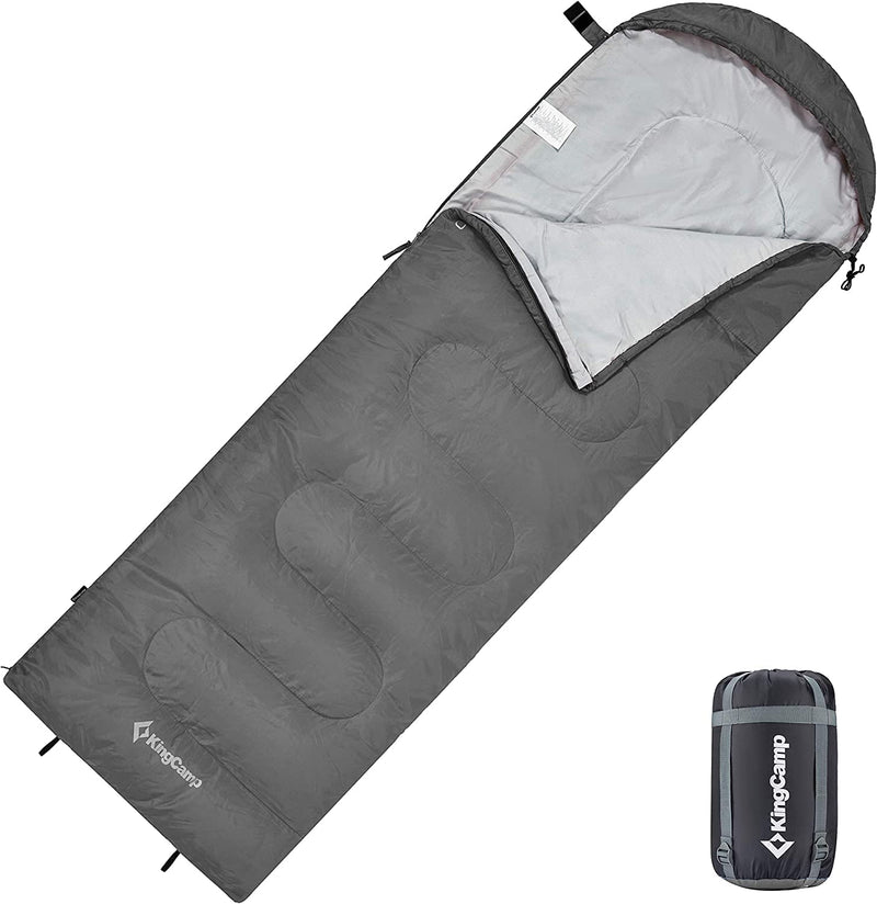 Load image into Gallery viewer, KingCamp Oasis 250+ Envelope Sleeping Bag With Hood
