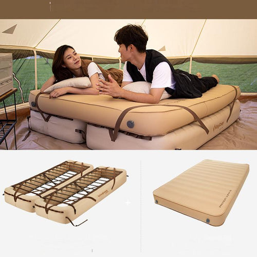 KingCamp Camping Sleep Set: OAK P10 Air Bed 2-Pack & Self-Inflatable Pad