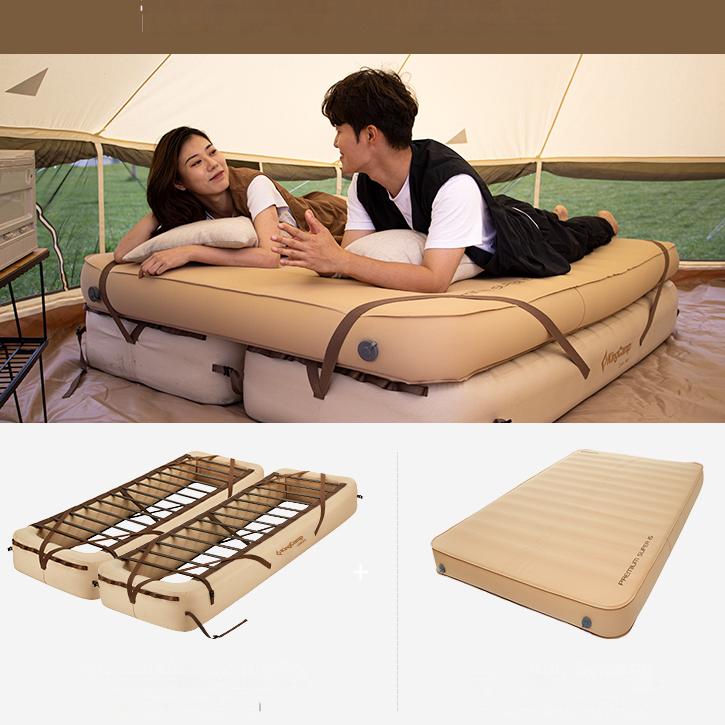 Load image into Gallery viewer, KingCamp Camping Sleep Set: OAK P10 Air Bed 2-Pack &amp; Self-Inflatable Pad
