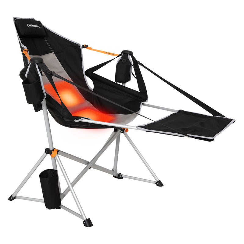 Load image into Gallery viewer, KingCamp ORCHID C20 PLUS Heated Camping Hammock Chair with Removable Footrest
