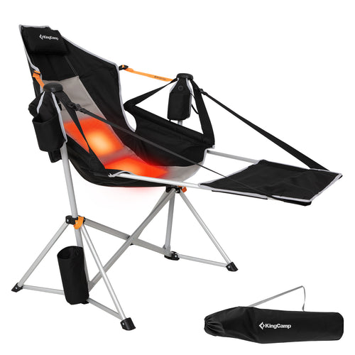 KingCamp ORCHID C20 PLUS Heated Camping Hammock Chair with Removable Footrest