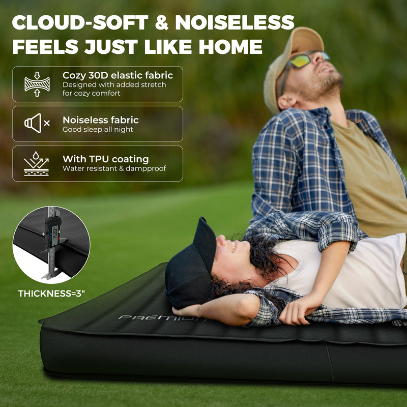 Load image into Gallery viewer, KingCamp 3D Double Self-Inflating Camping Mattress with Built-in Pump
