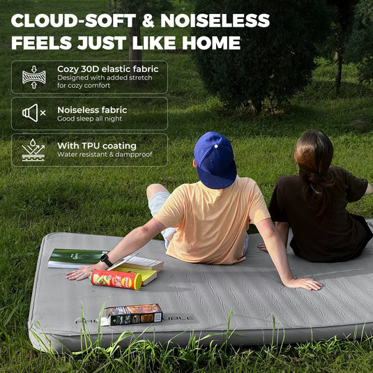 KingCamp PREMIUM Double 7.5 cm Thick Self-Inflating Camping Mattress