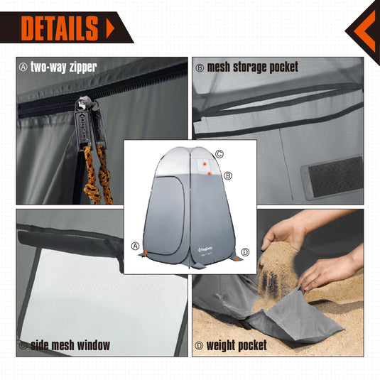 KingCamp Portable Shower Tent