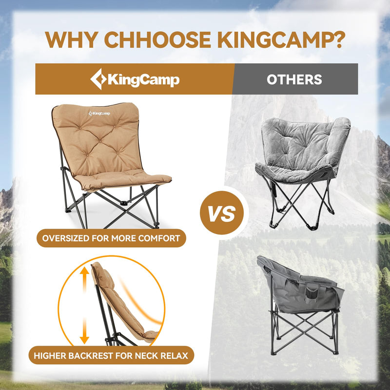 Load image into Gallery viewer, KingCamp C20 B Oversized Butterfly Camp Chair
