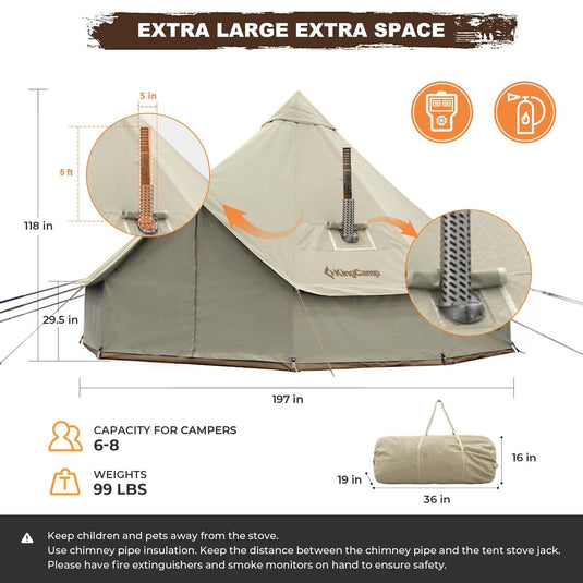 KingCamp KHAN 500 4 Season Camping Tent 04