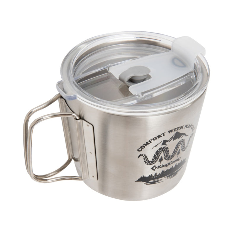 Load image into Gallery viewer, KingCamp 350ml Stainless Steel Cup with Lid
