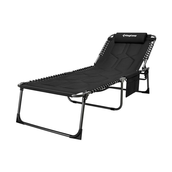 KingCamp Oversize Padded Folding Chaise Lounge Chair