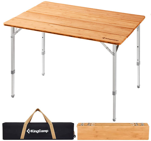 KingCamp BAMBOO 4-Folding Bamboo Table L