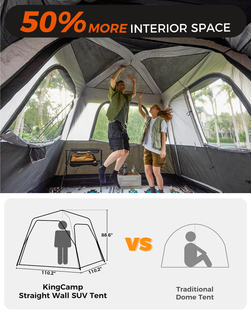 Load image into Gallery viewer, KingCamp BOUNDLESS X3 SUV Tent with Movie Screen Space
