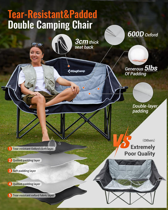 KingCamp Double Camping Loveseat