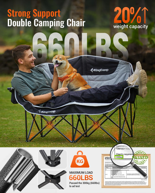 KingCamp Double Camping Loveseat