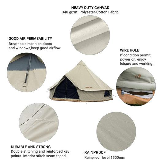 KingCamp KHAN 500 4 Season Camping Tent 05