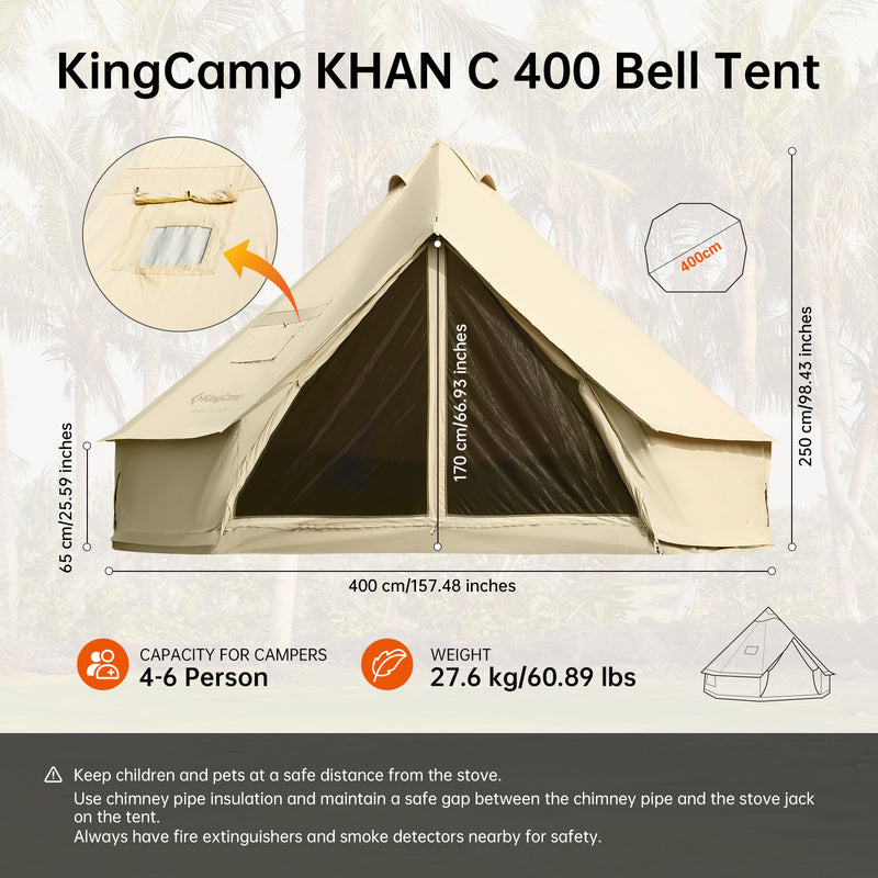 Load image into Gallery viewer, KingCamp KHAN C Bell Tent
