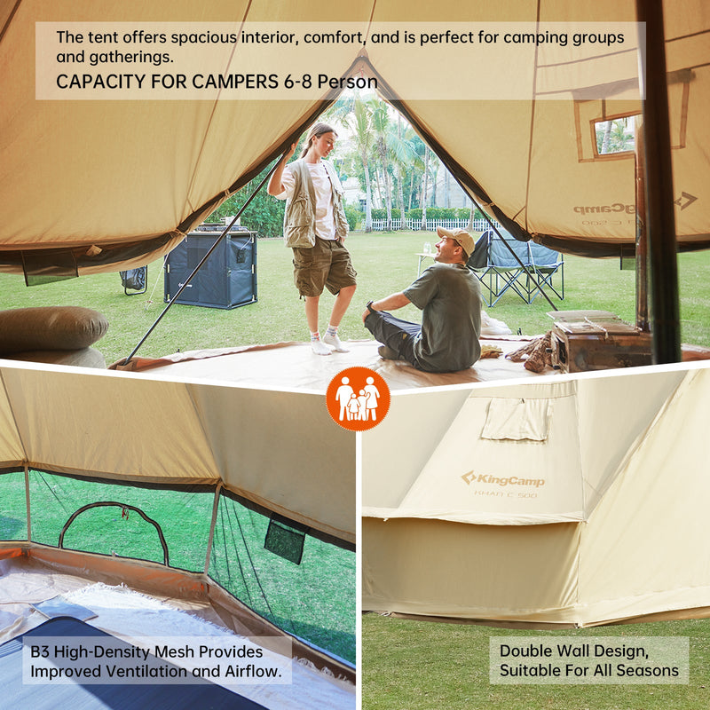 Load image into Gallery viewer, KingCamp KHAN C Bell Tent
