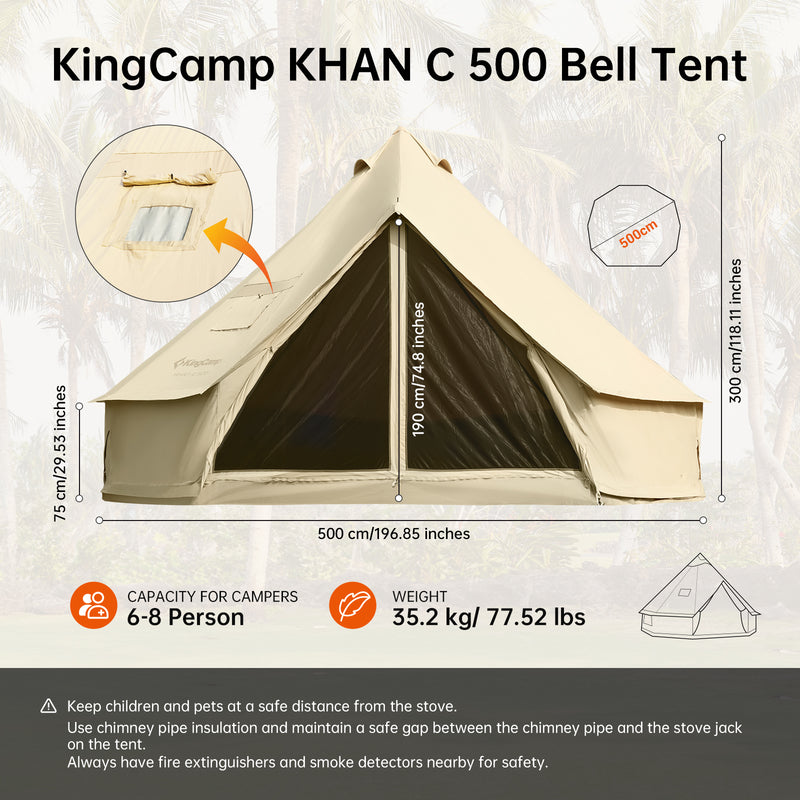 Load image into Gallery viewer, KingCamp KHAN C Bell Tent
