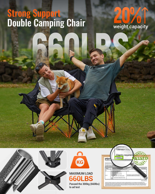 KingCamp Oversize Double Camping Loveseat