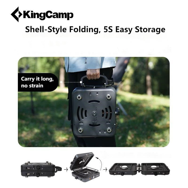 Load image into Gallery viewer, KingCamp Portable 2-Burner Camping Stove
