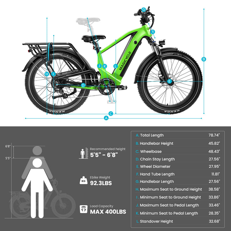 Load image into Gallery viewer, Magicycle Deer Full Suspension Ebike SUV - Touring Version
