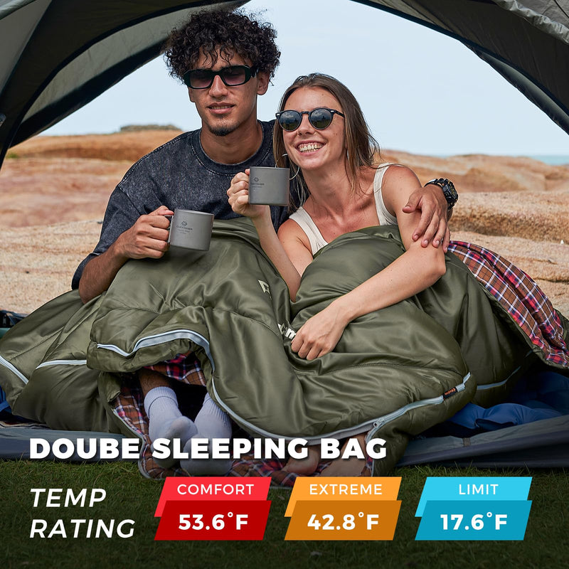 Load image into Gallery viewer, KingCamp FREESPACE 250D Double-Sized Sleeping Bag
