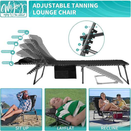 WEJOY 3-Folding Lounge Chair