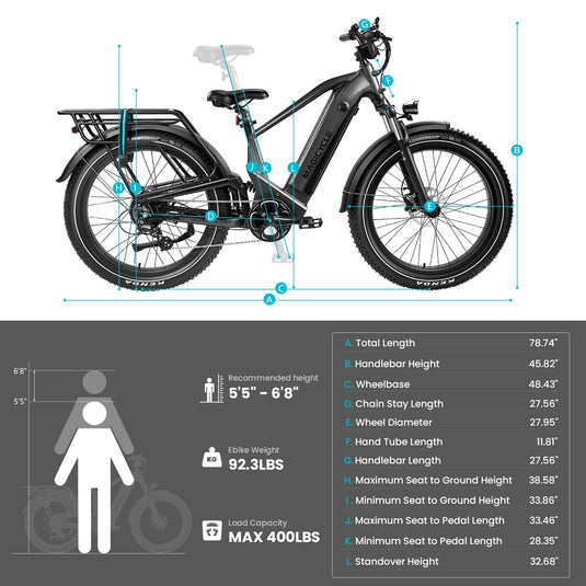 Magicycle Deer Full Suspension Ebike SUV - Touring Version