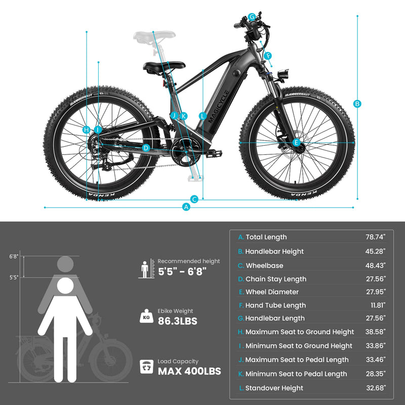 Load image into Gallery viewer, Magicycle Deer Full Suspension Ebike SUV - Touring Version
