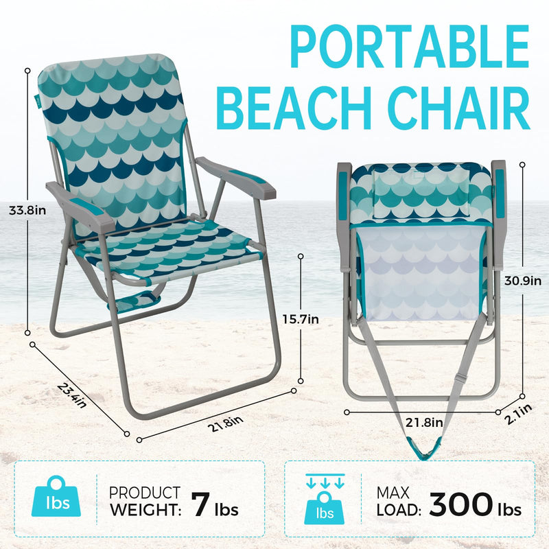 Load image into Gallery viewer, WEJOY Folding Beach Chair Outward Lawn Chair
