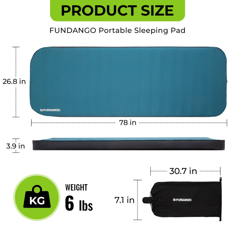 Load image into Gallery viewer, FUNDANGO Self Inflating Sleeping Pad Mattress
