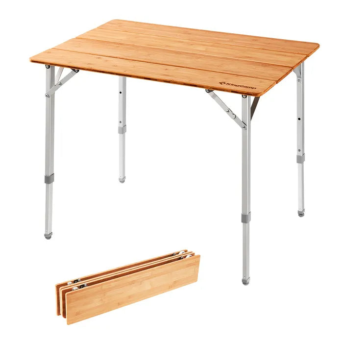 Load image into Gallery viewer, KingCamp BAMBOO 10065 4-Folding Bamboo Table L
