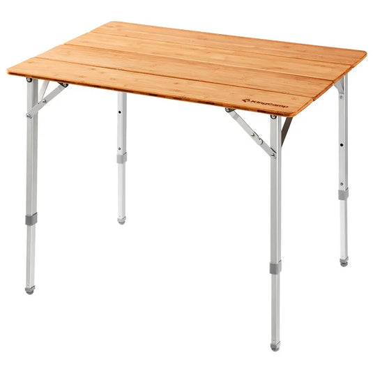 KingCamp BAMBOO 10065 4-Folding Bamboo Table L