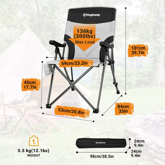 KingCamp DAPHNE C30 Portable Arm Chair