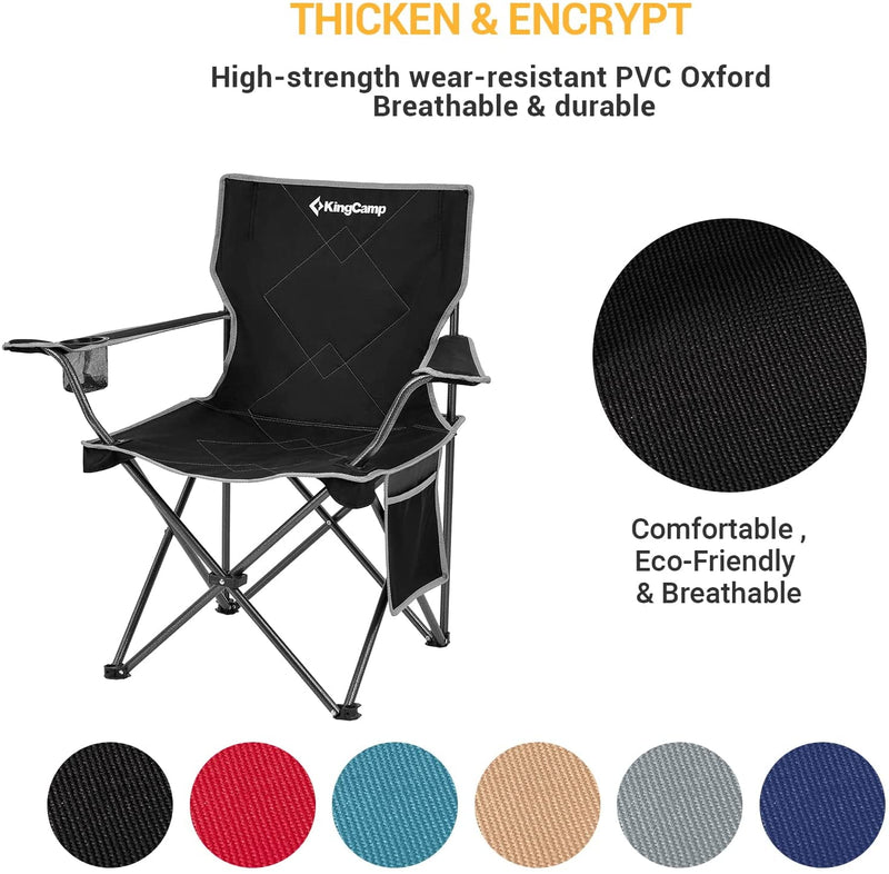 Load image into Gallery viewer, KingCamp LOTUS B10 2 Pack Folding Camping Chairs
