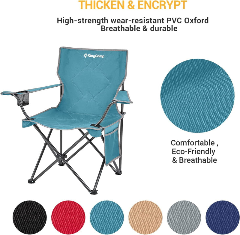 Load image into Gallery viewer, KingCamp LOTUS B10 2 Pack Folding Camping Chairs
