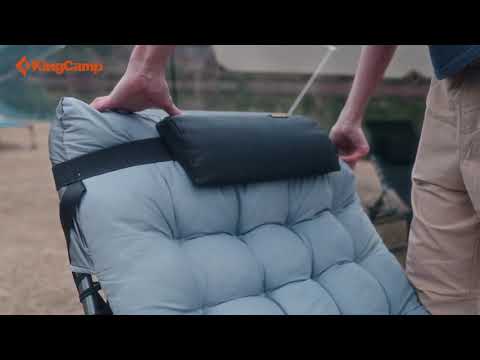 Load and play video in Gallery viewer, KingCamp Oversized 3-folding Lounge Chair with Mattress
