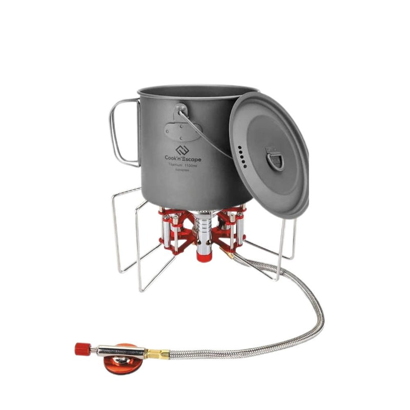 Load image into Gallery viewer, Cook&#39;n&#39;Escape Titanium Soloist Pot &amp; BULIN Burner Stove Bundle
