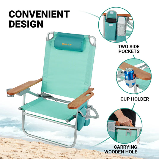 WEJOY Beach Chair L Set of 2